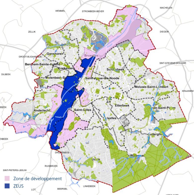 Subsidia KBC brussels zones de développement Région bruxelloise