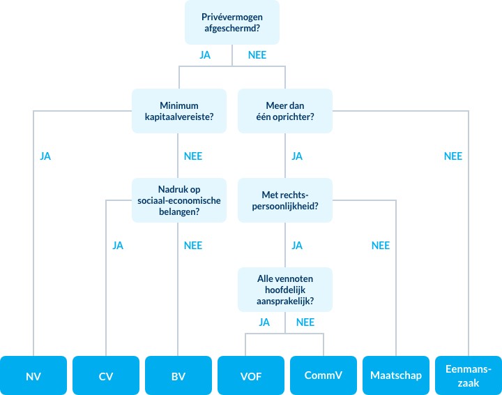 welke ondernemingsvorm kiezen infographic welke ondernemingsvorm kiezen infographic