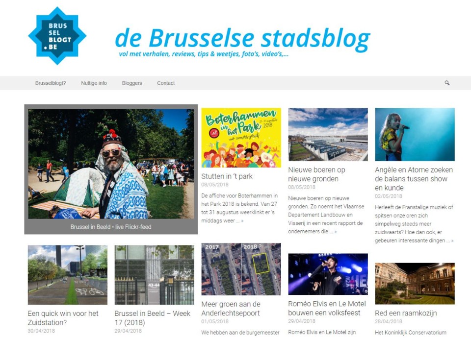 Brusselblogt.be homepage brusselblogt.be-blog