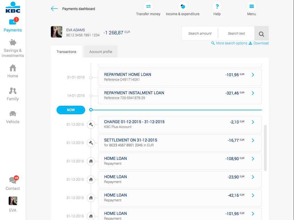 How To Make Payments In Kbc Brussels Touch Kbc Brussels Bank