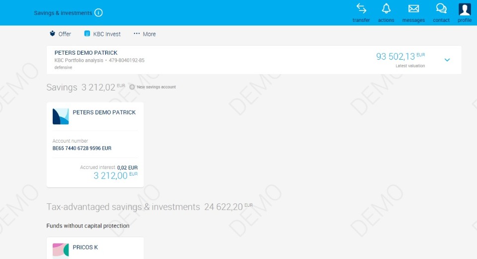 Kbc Brussels Touch Online Banking For Pcs And Tablets Kbc
